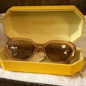 Swarovski Tan Sunglasses
